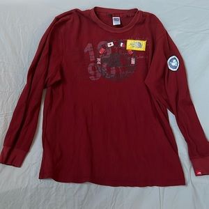 Vintage North Face waffle knit shirt XL